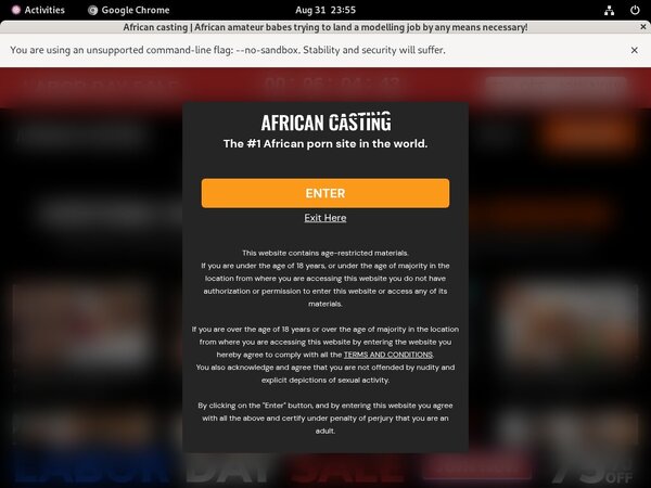 African Casting Site Rip New