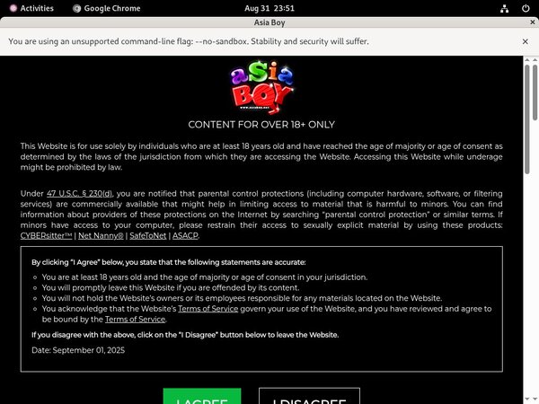 Asia Boy Billing Page