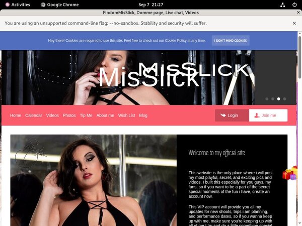 Free FindomMisSlick Sign Up