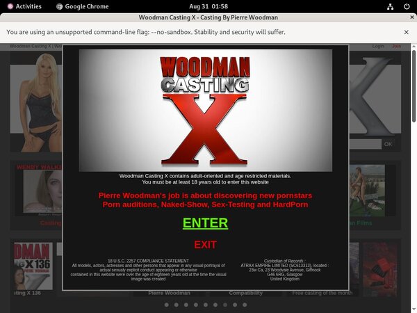 Free Woodman Casting X User