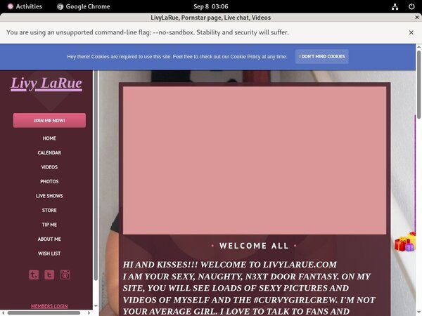 Livylarue.modelcentro.com Trial Access