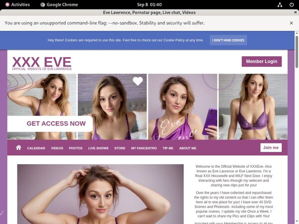Log In Eve-lawrence.com