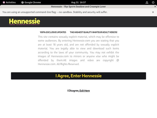 Hennessie Password Details