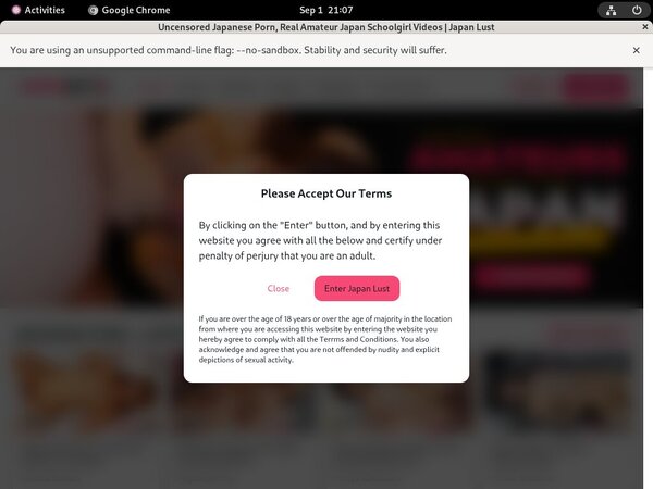JapanLust Sign Up