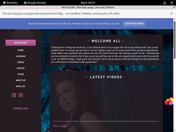 Trixievonlucifer.modelcentro.com Offer Paypal