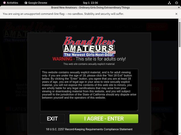 Brandnewamateurs.com Pro Biller Page