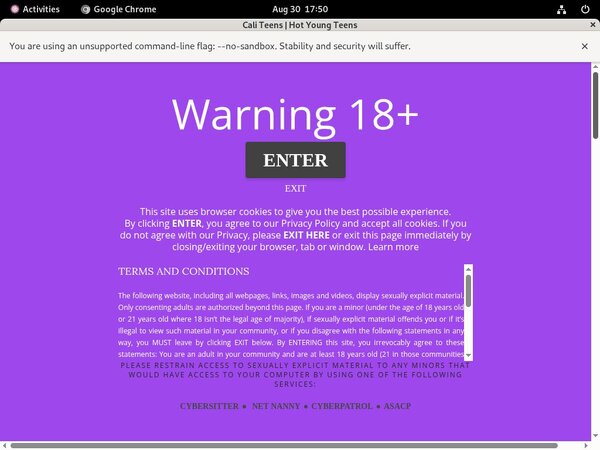 Cali Teens Logins Free