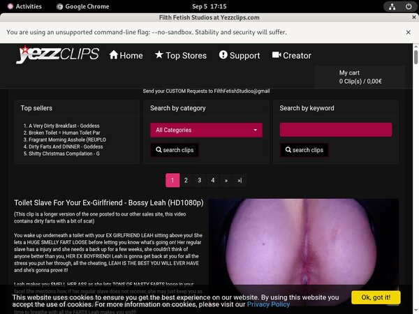 FilthFetishStudios Pay Pal Account