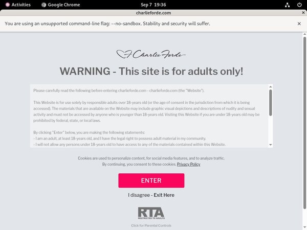 Free Charlie Forde Account Password