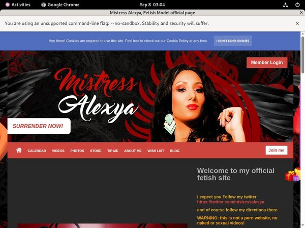 MistressAlexya Free Trial Password