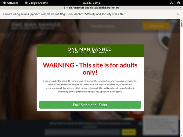 One Man Banned Free Logins