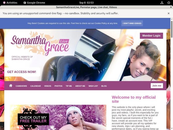 SamanthaGraceLive Sign Up Link