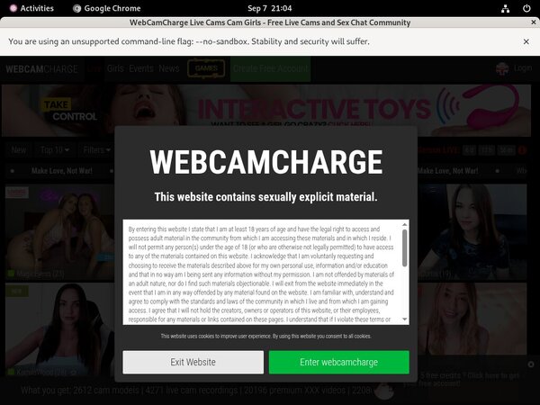 Webcam Charge Mit IBAN / SEPA