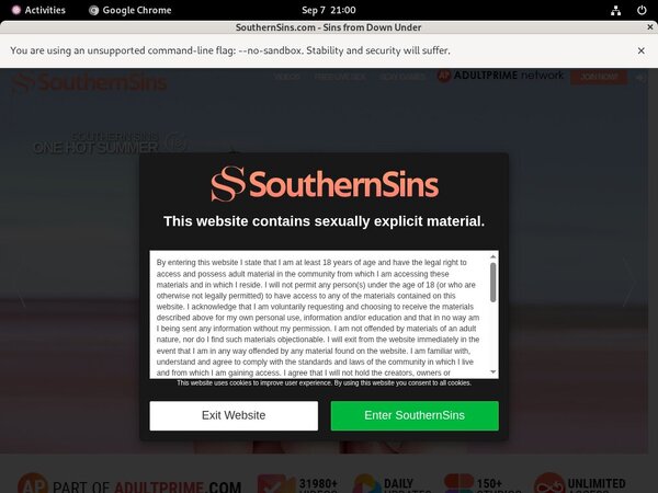 Password For Southernsins