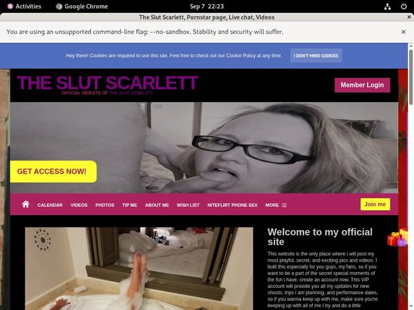 Scarlett Slut The Login Account