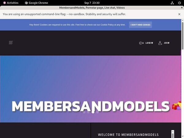 Studio.membersandmodels.com Log In