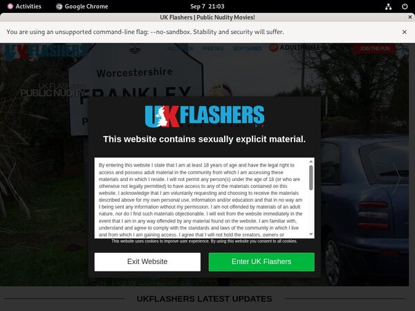 UK Flashers Join Via Paypal