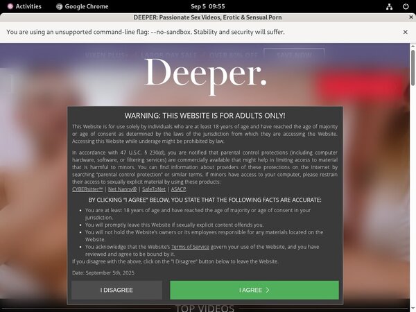 Deeper Signup