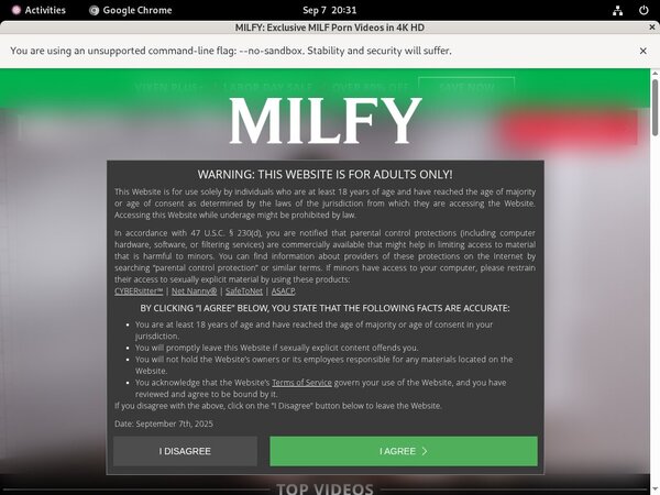 Create Milfy Account
